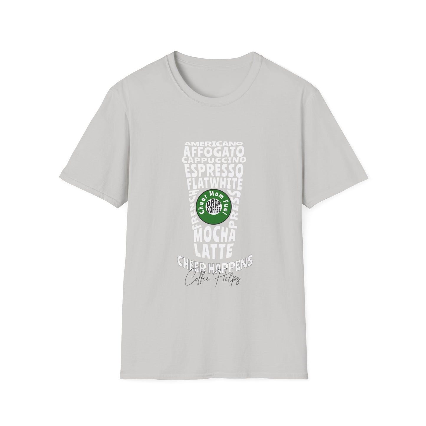 Cheer Tee- Cheer Happens Coffee Helps