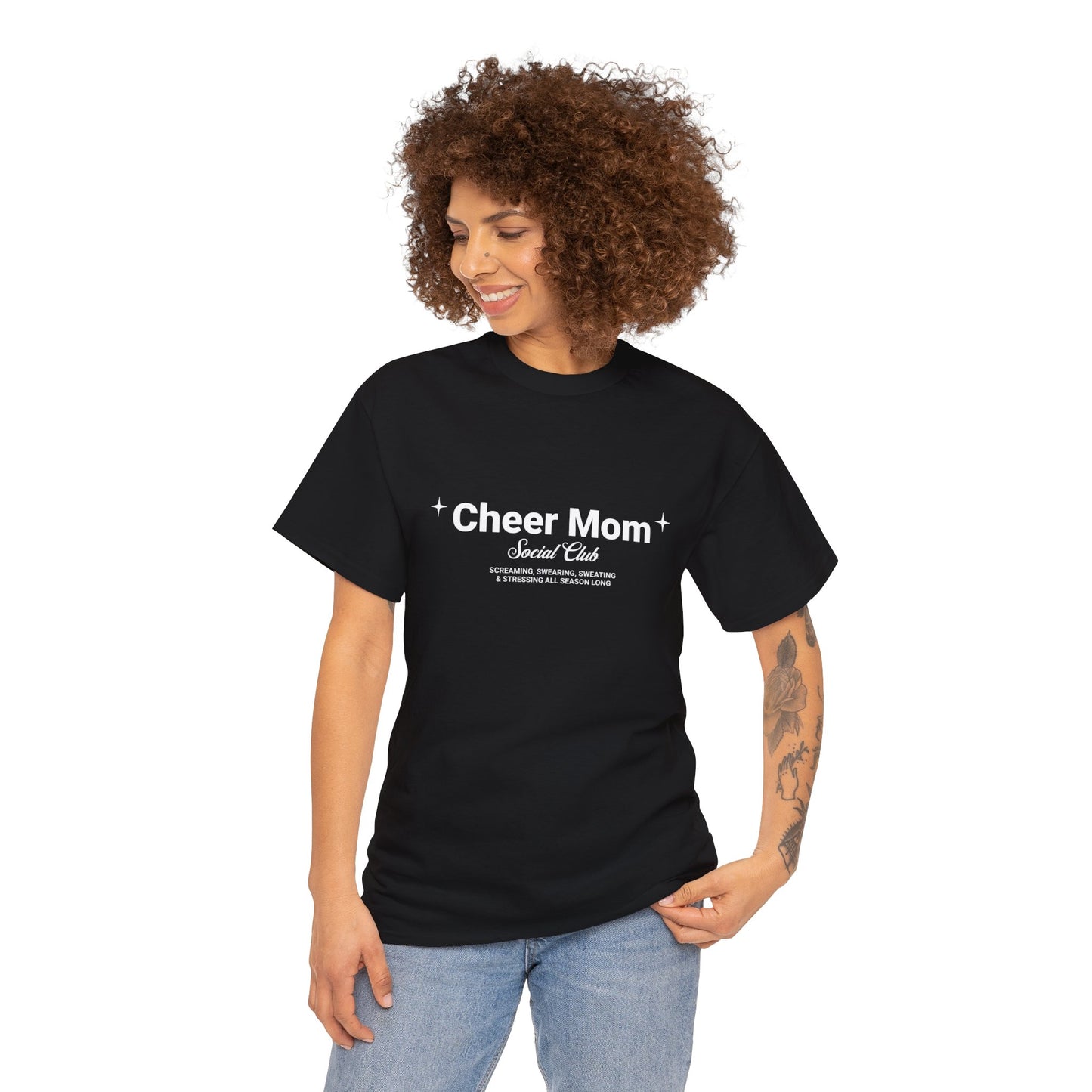 Cheer Mom Tee - Cheer Mom Social Club T-Shirt For Women