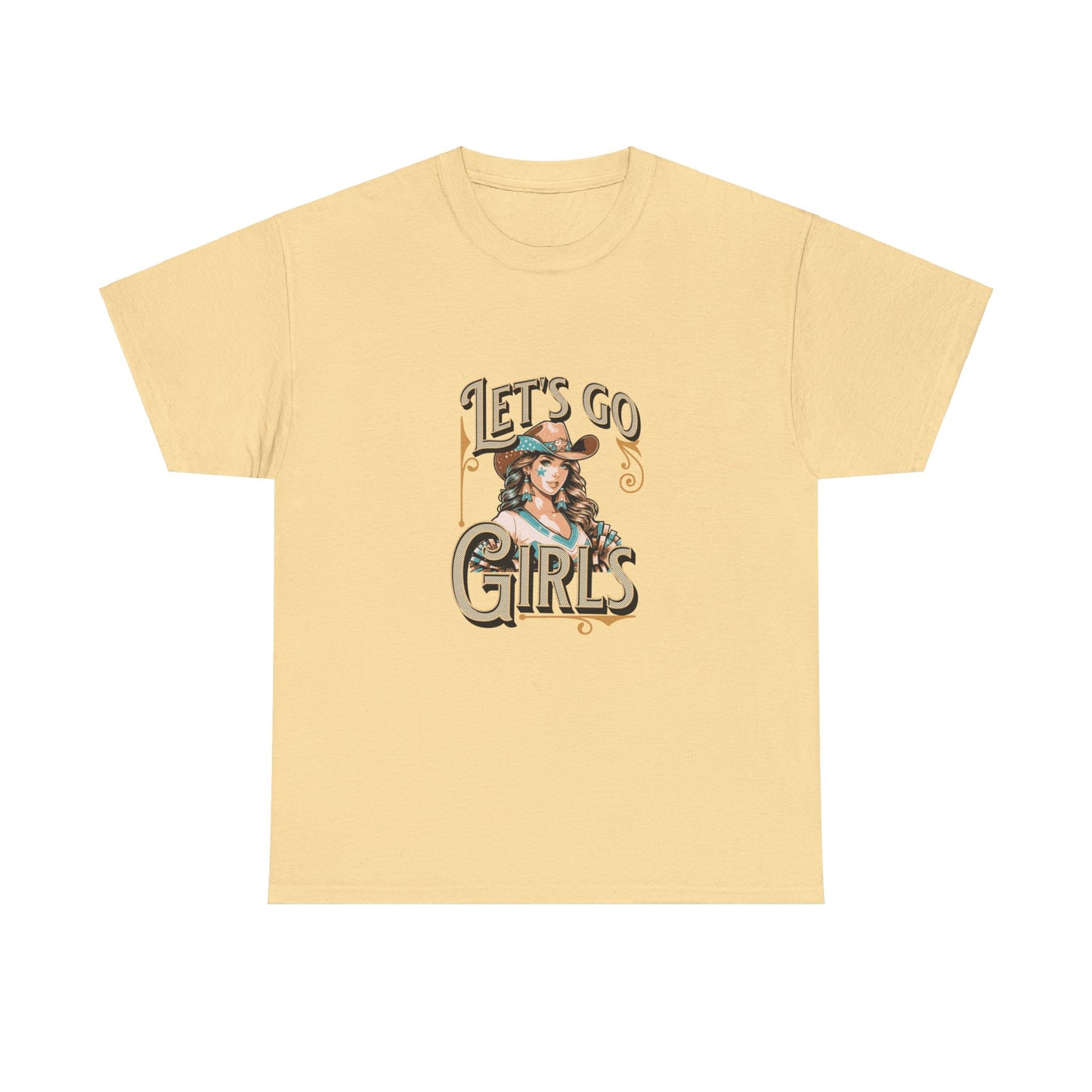 Lets Go Cheer Girls Women's Cheer Tee