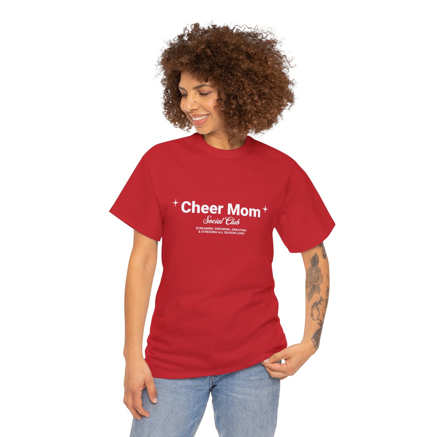 Cheer Mom Tee - Cheer Mom Social Club T-Shirt For Women