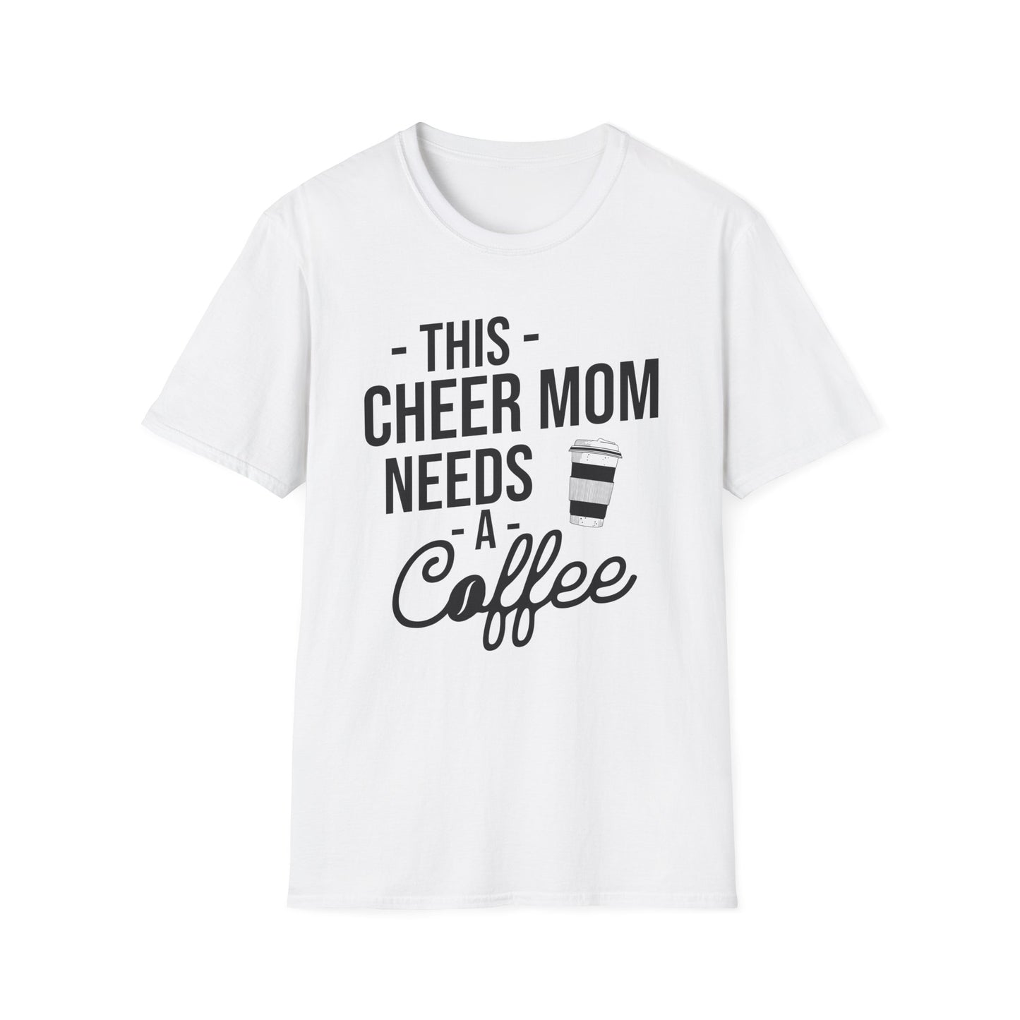 Cheer Mom Tee - This Cheer Mama Needs A Coffee Cheerleading T-Shirt