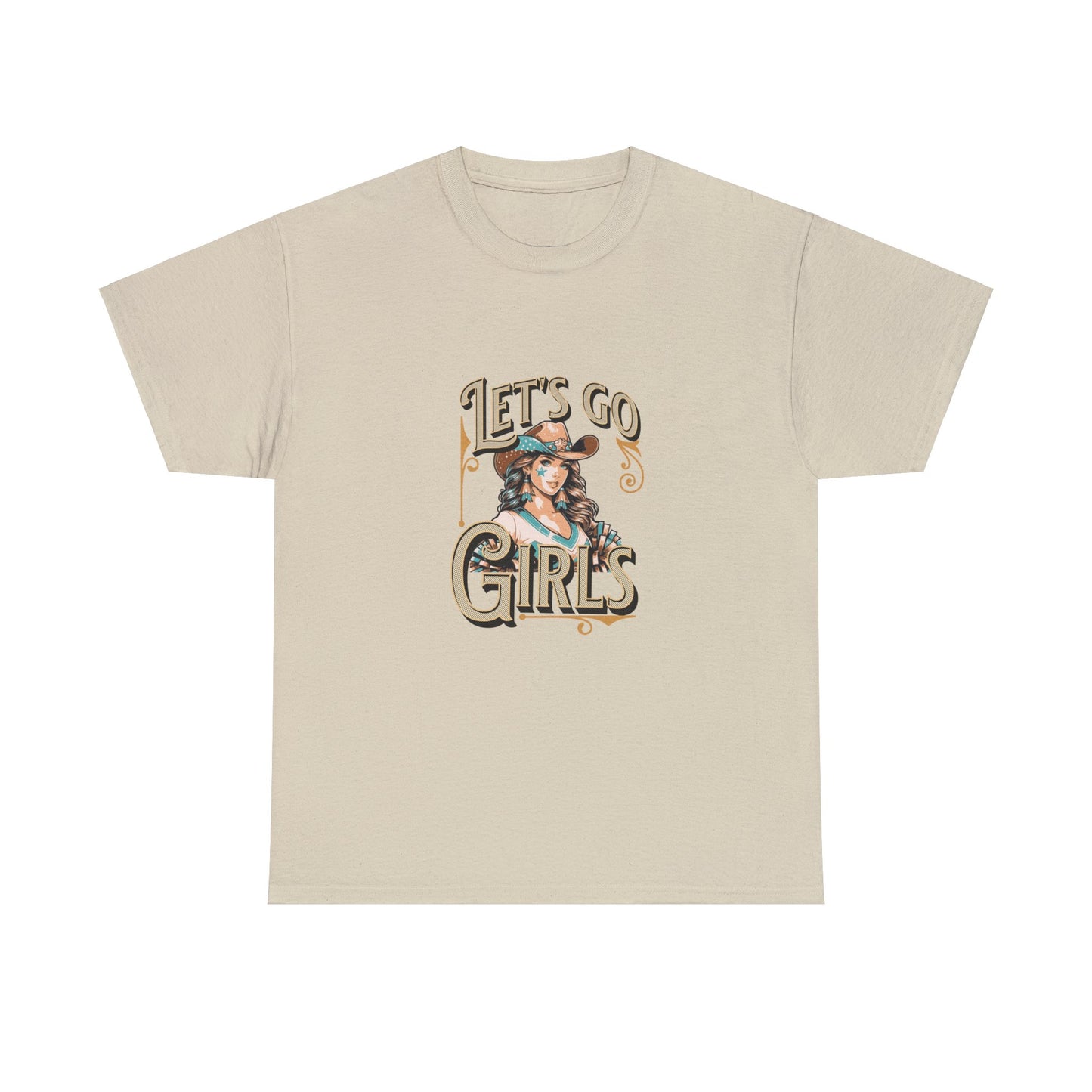 Lets Go Cheer Girls Women's Cheer Tee