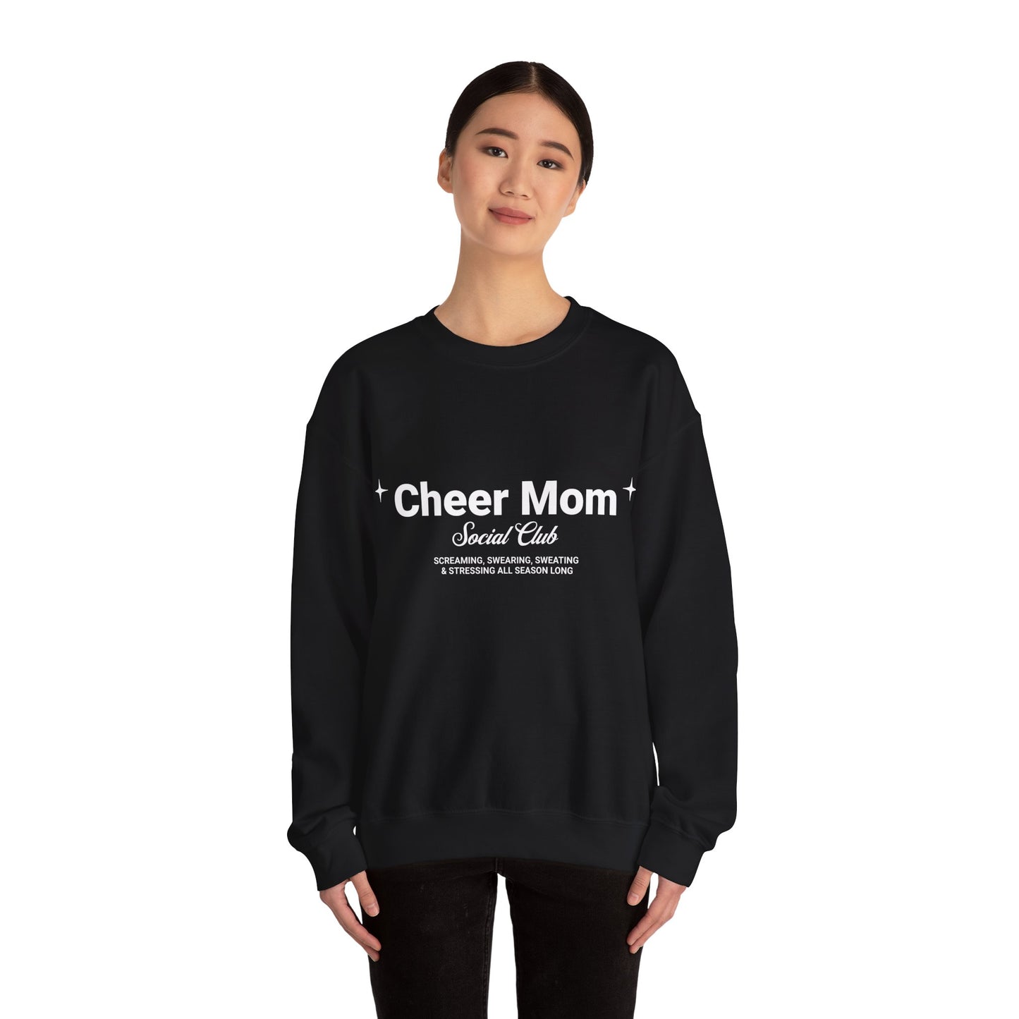 Cheer Mom Sweatshirt - Social Mom Club Crewneck For Women