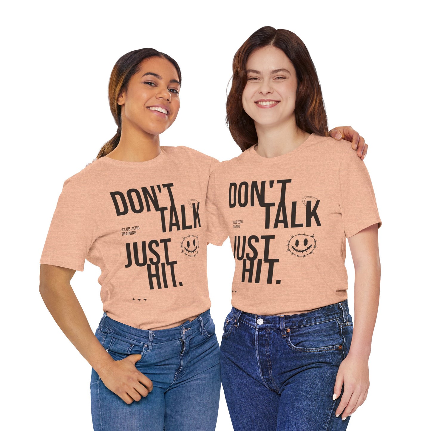 Cheer Tee - Don't Talk Just Hit Cheerleading T-Shirt