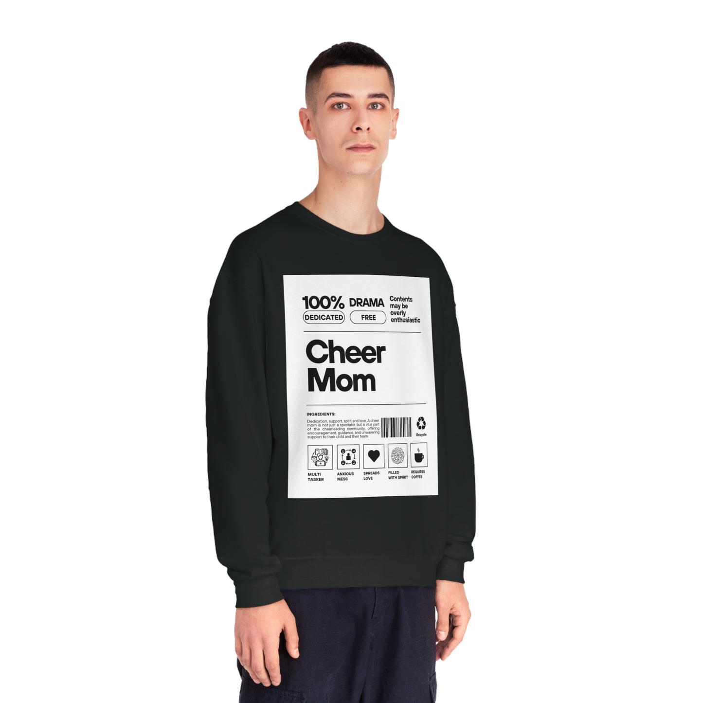 Cheer Mom Sweatshirt - Cheer Mom Label Women's Crewneck