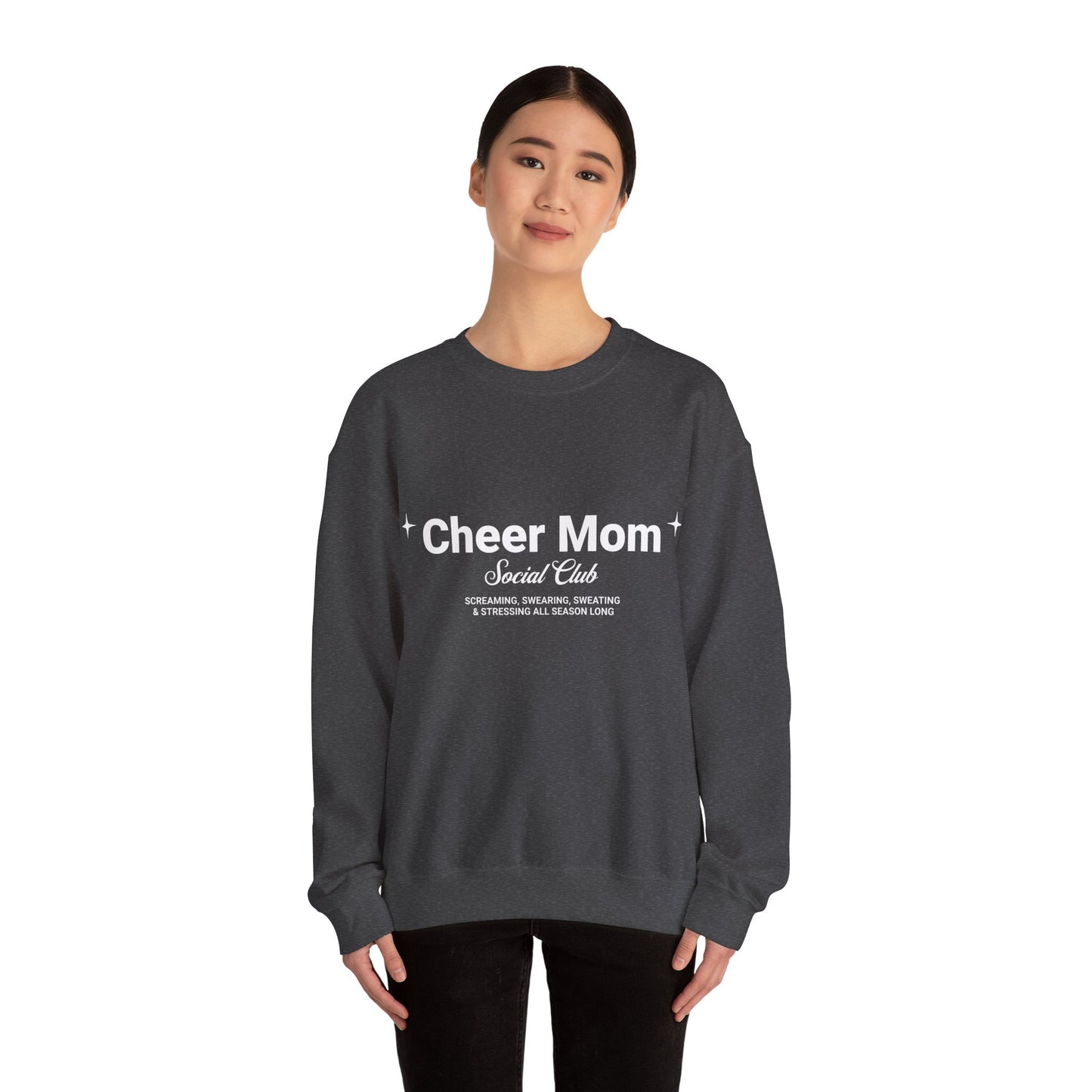 Cheer Mom Sweatshirt - Social Mom Club Crewneck For Women