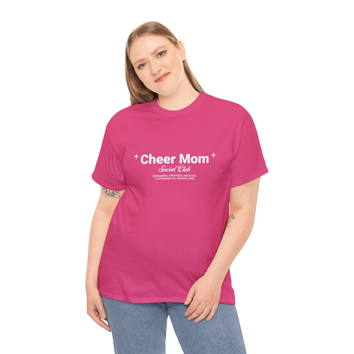Cheer Mom Tee - Cheer Mom Social Club T-Shirt For Women