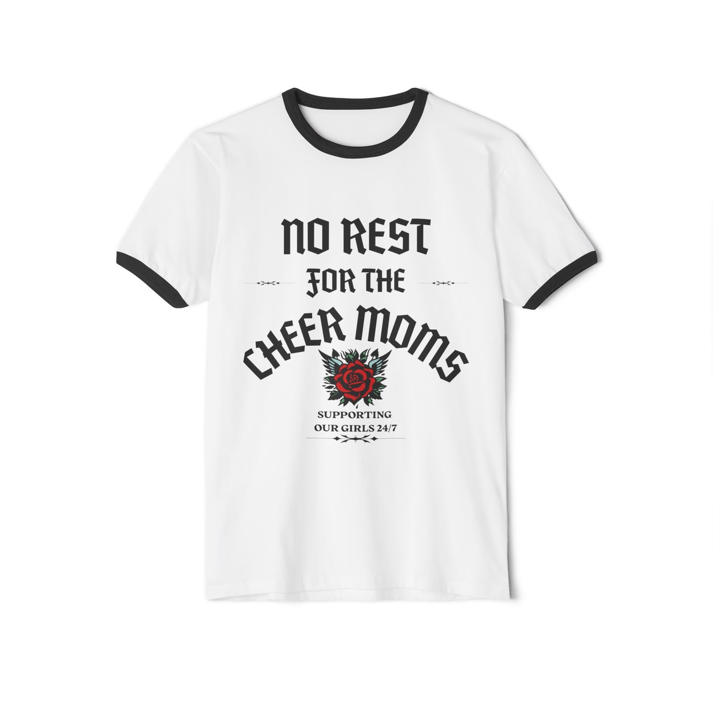Cheer Mom Tee - No Rest For The Cheer Moms Cheerleading Mama T-Shirt