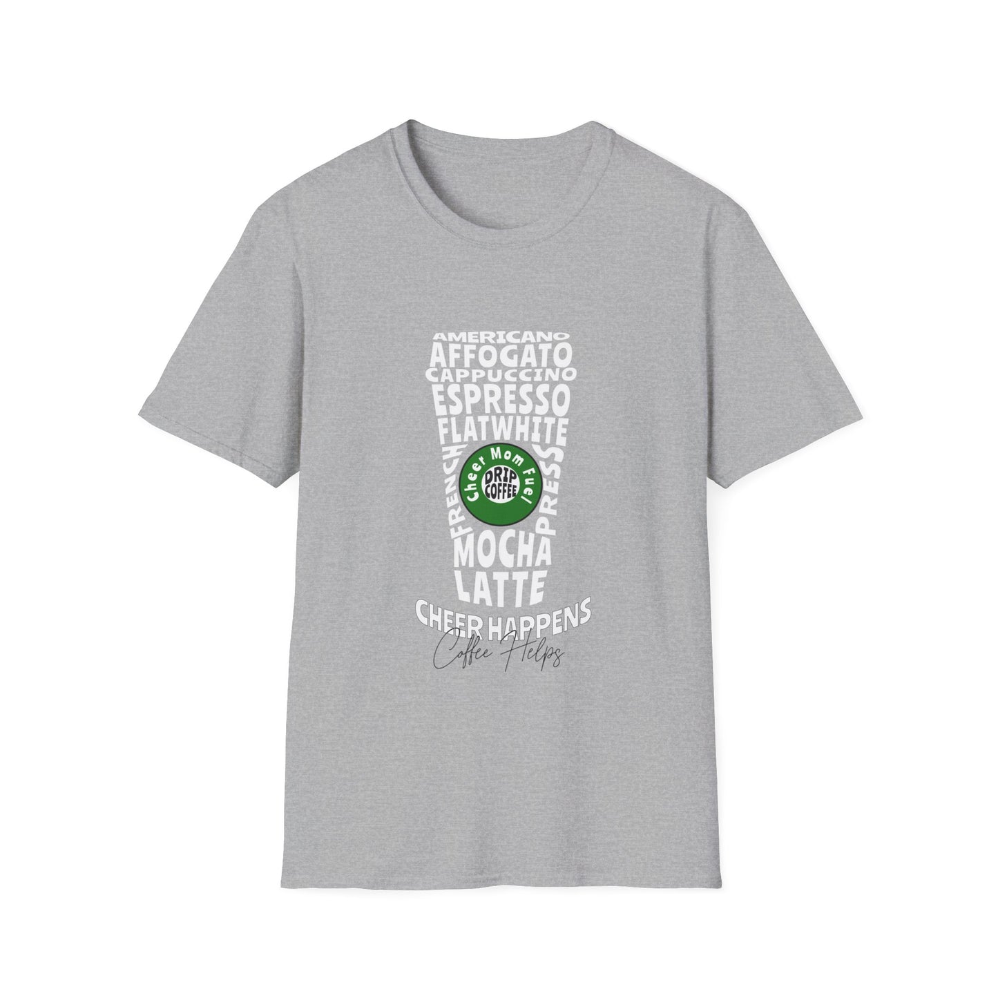 Cheer Tee- Cheer Happens Coffee Helps