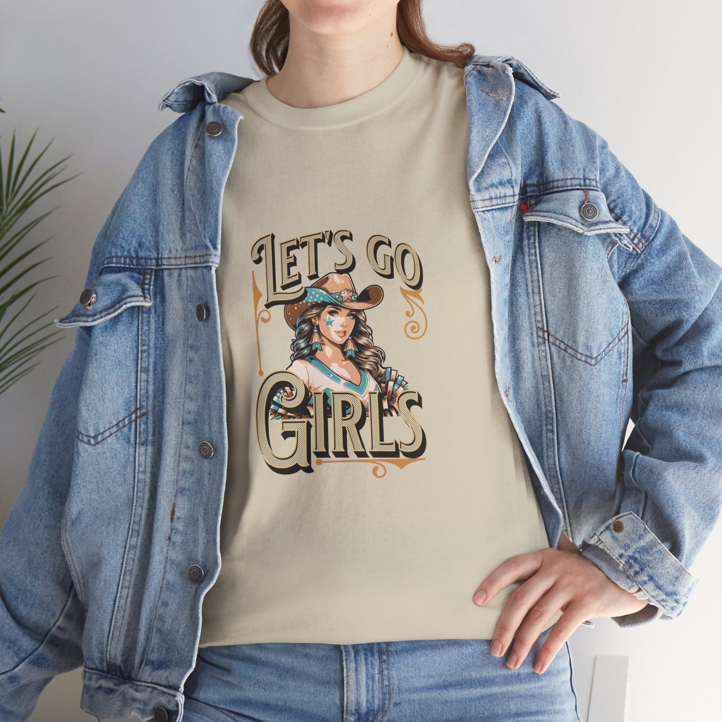 Lets Go Cheer Girls Women's Cheer Tee