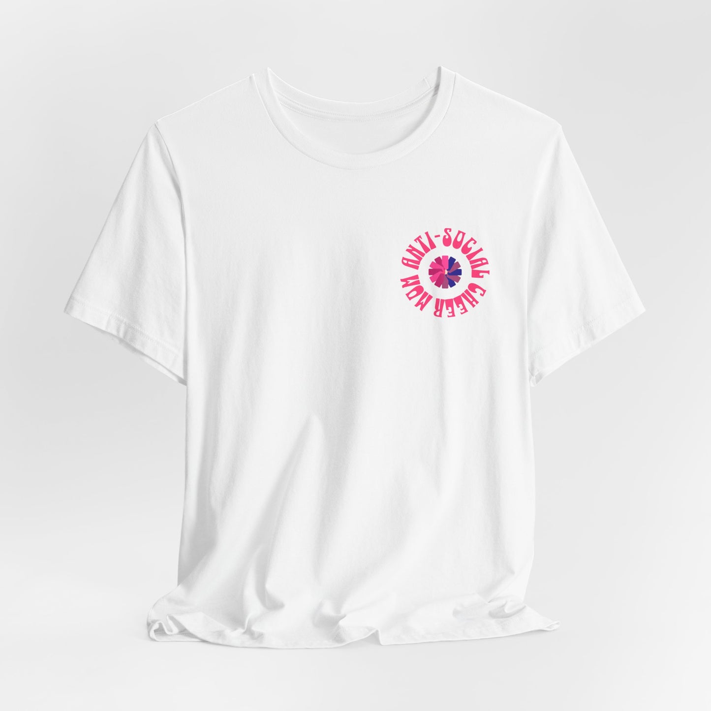 Anti-Social Cheer Mom Club T-Shirt | Funny Cheer Mom Gift | Cheerleading Mom Tee