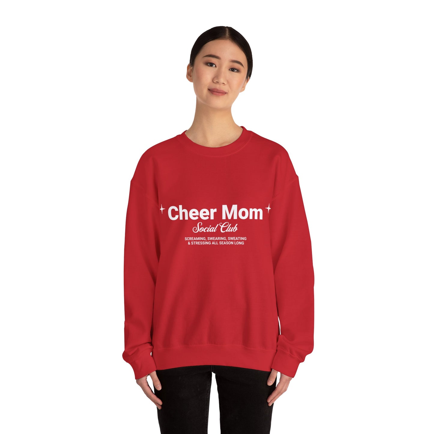 Cheer Mom Sweatshirt - Social Mom Club Crewneck For Women