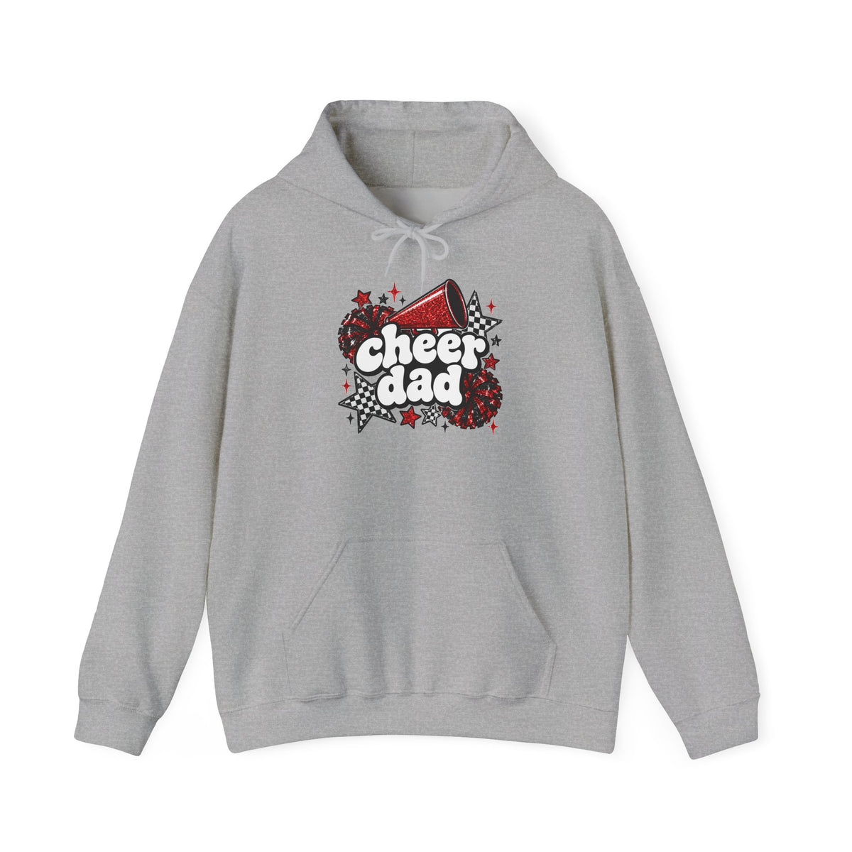 Cheer Dad Glitter Hoodie