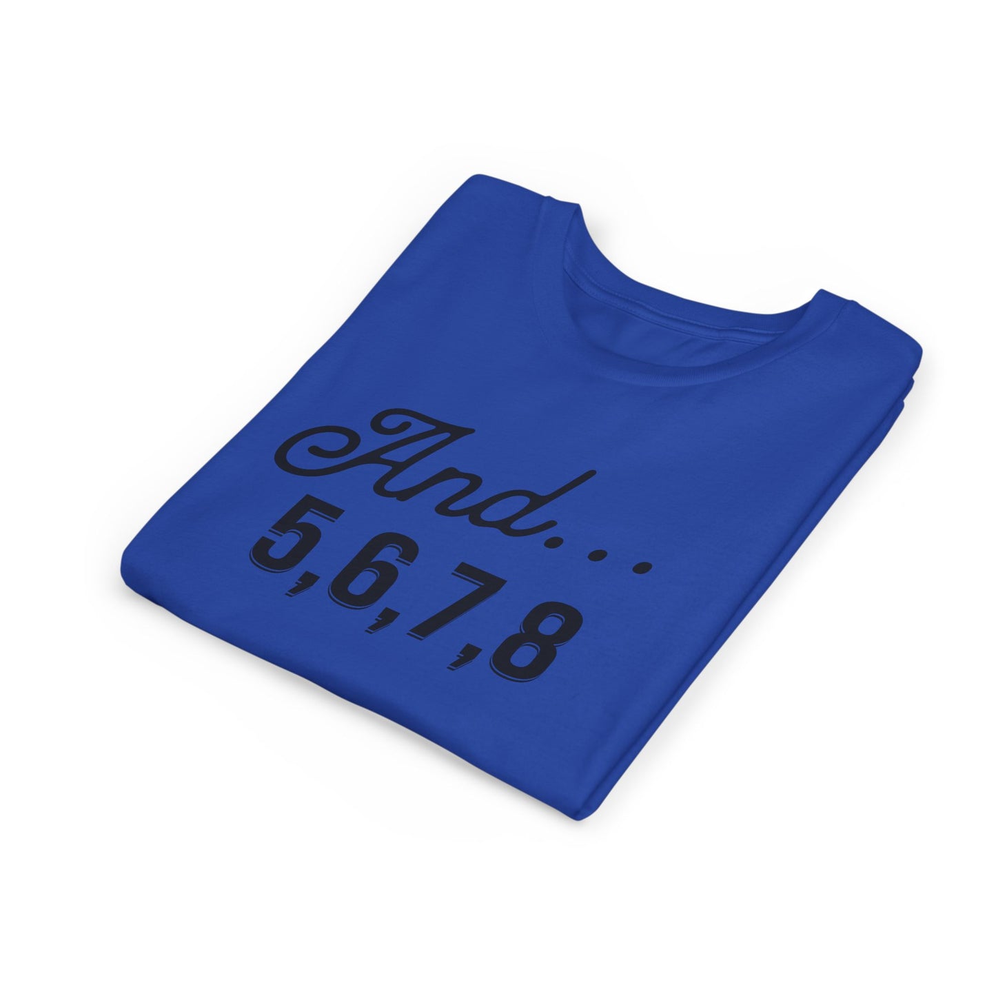 And 5,6,7,8 Youth Cheerleading T-Shirt | Kids Cheer Gift | Girls Cheerleading Tee