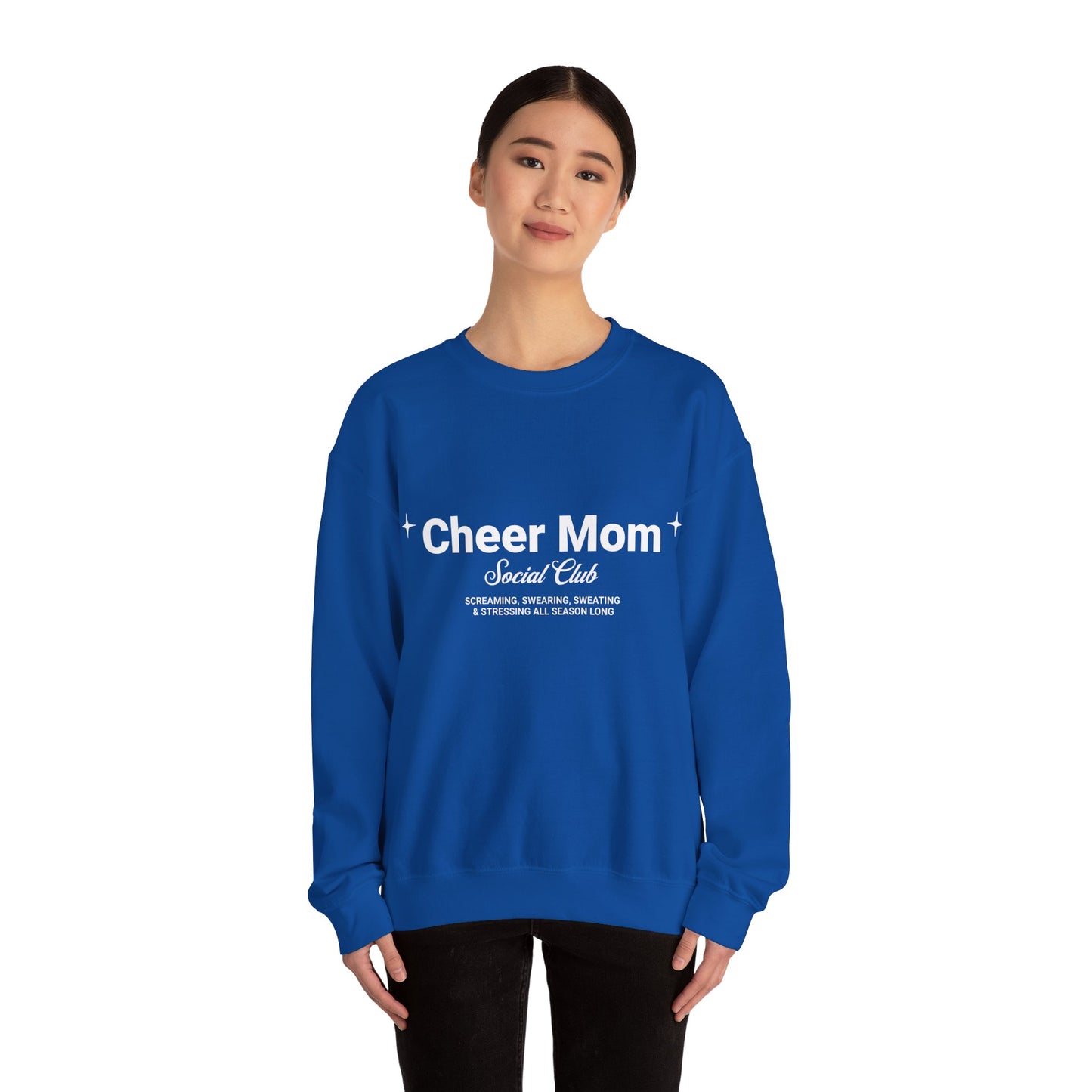 Cheer Mom Sweatshirt - Social Mom Club Crewneck For Women