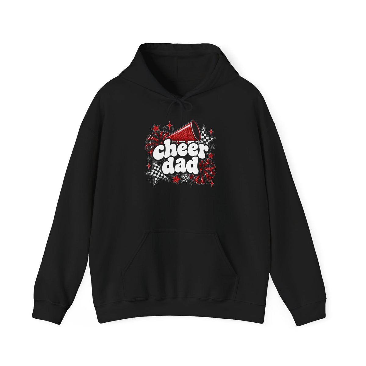 Cheer Dad Glitter Hoodie