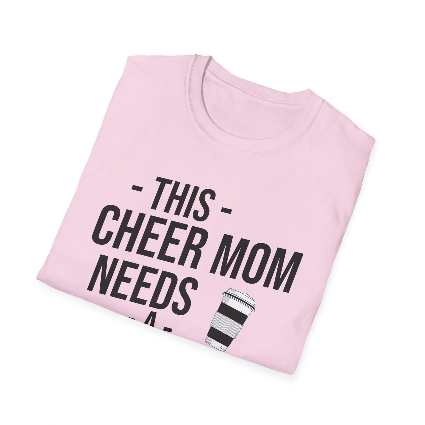 Cheer Mom Tee - This Cheer Mama Needs A Coffee Cheerleading T-Shirt