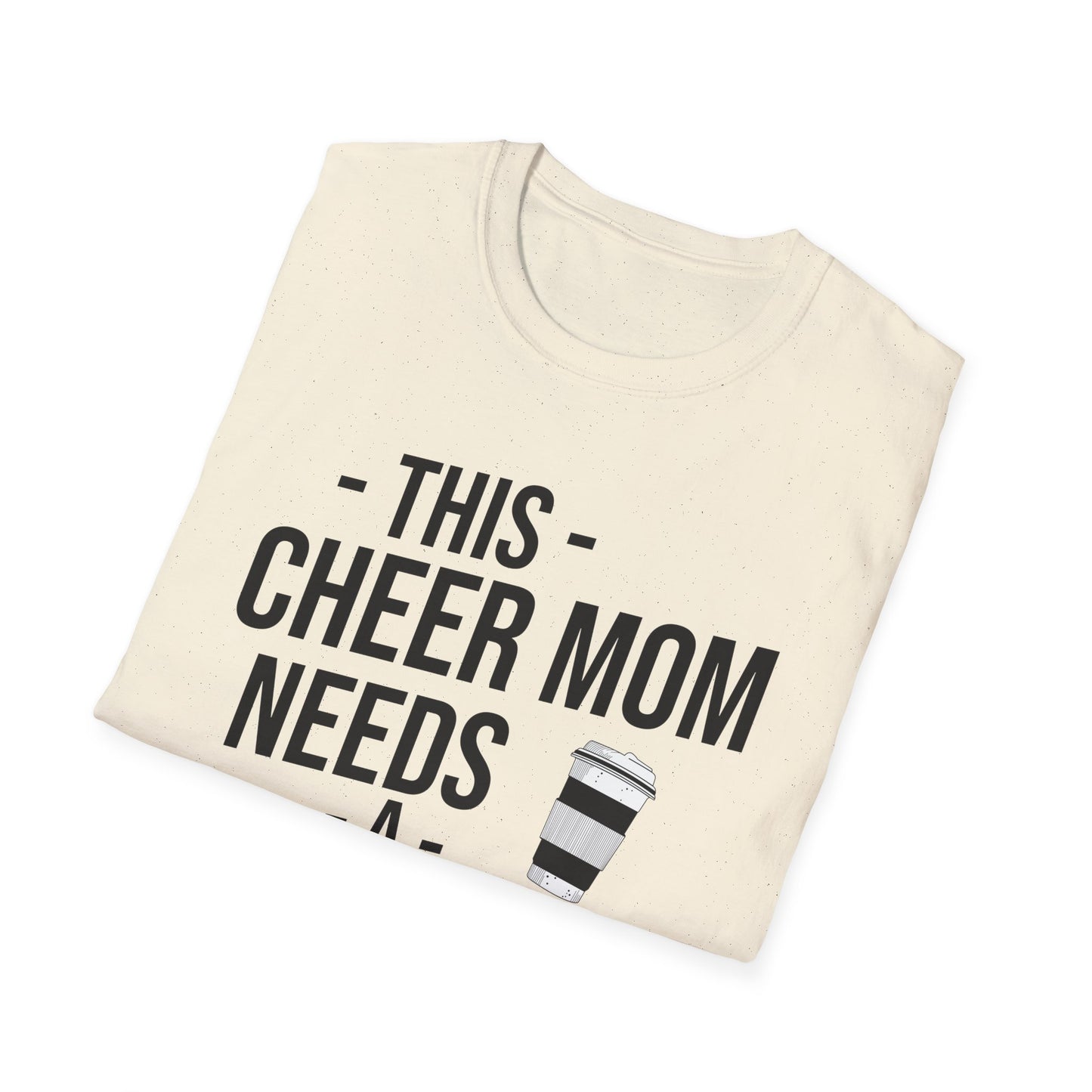 Cheer Mom Tee - This Cheer Mama Needs A Coffee Cheerleading T-Shirt