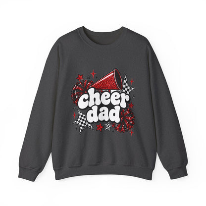 Cheer Dad Glitter Crewneck Sweatshirt