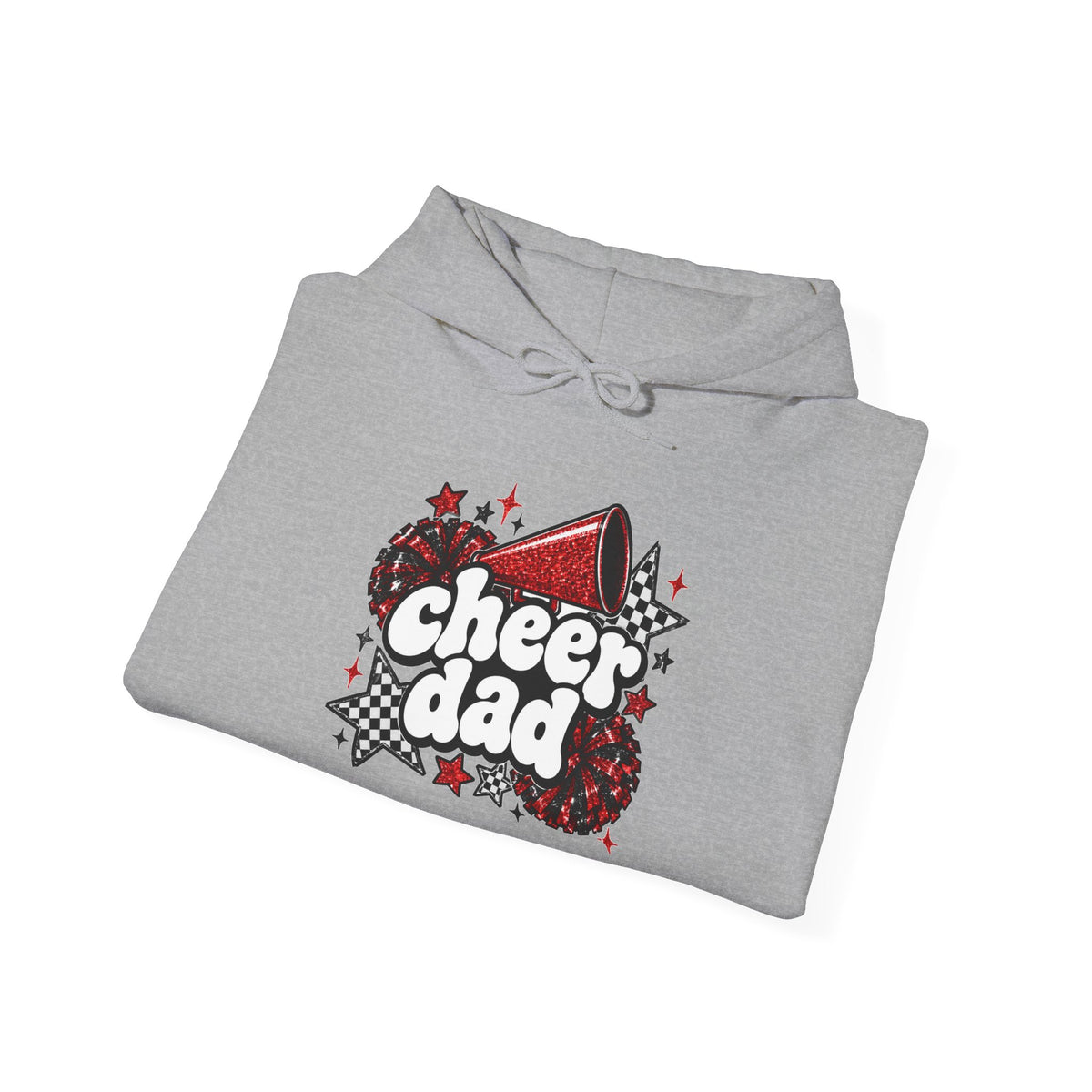 Cheer Dad Glitter Hoodie