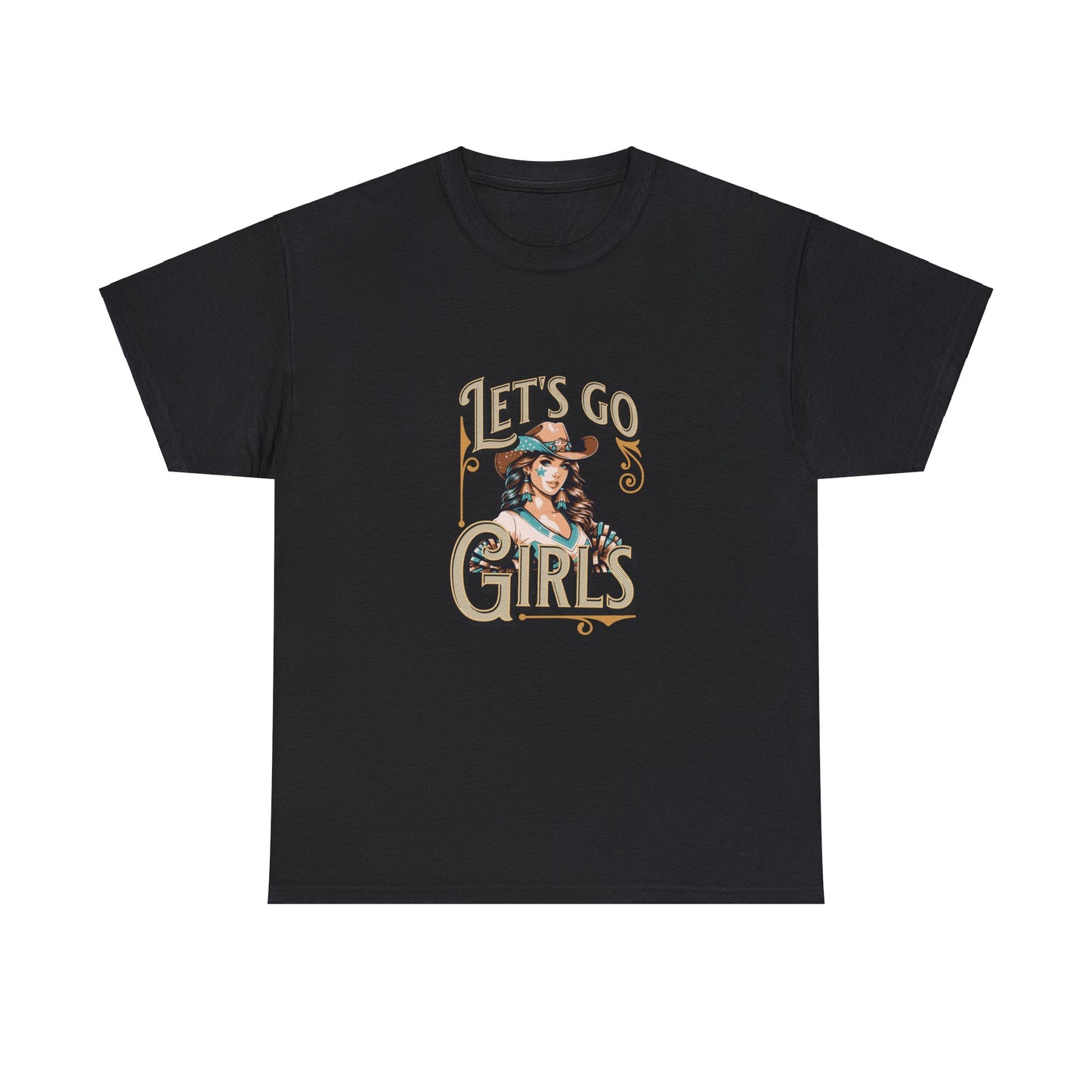 Lets Go Cheer Girls Women's Cheer Tee