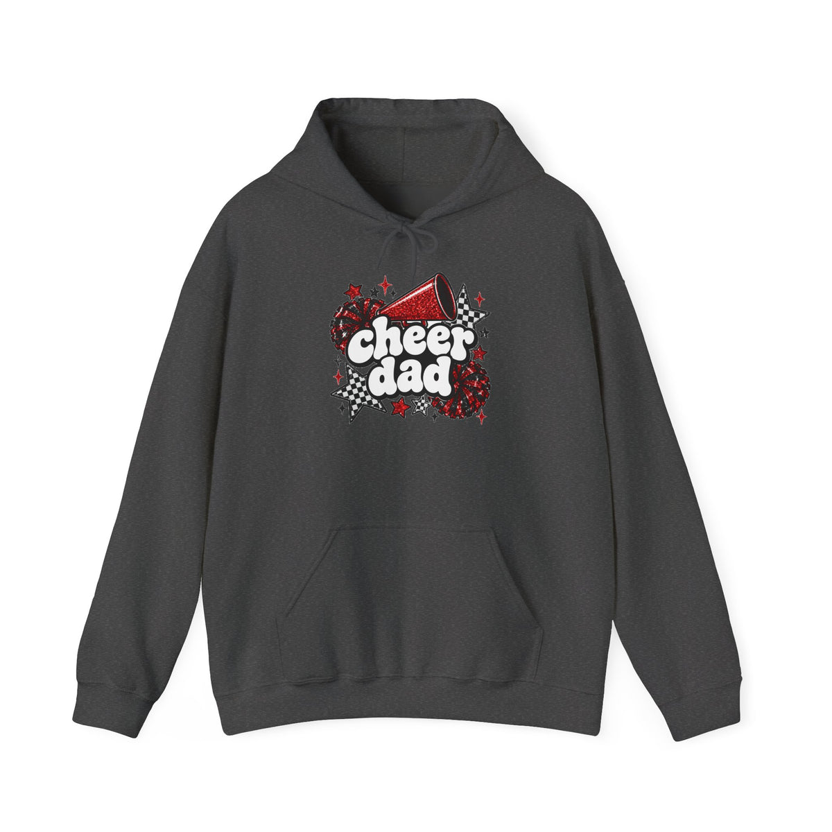 Cheer Dad Glitter Hoodie