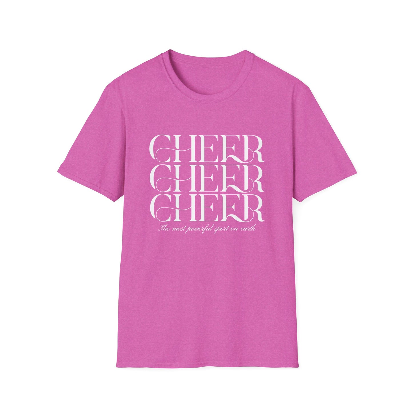 Cheer Tee - The Most Powerful Sport On Earth Cheerleading T-Shirt