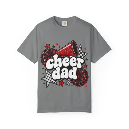 Cheer Dad Glitter Tee | Comfort Colors
