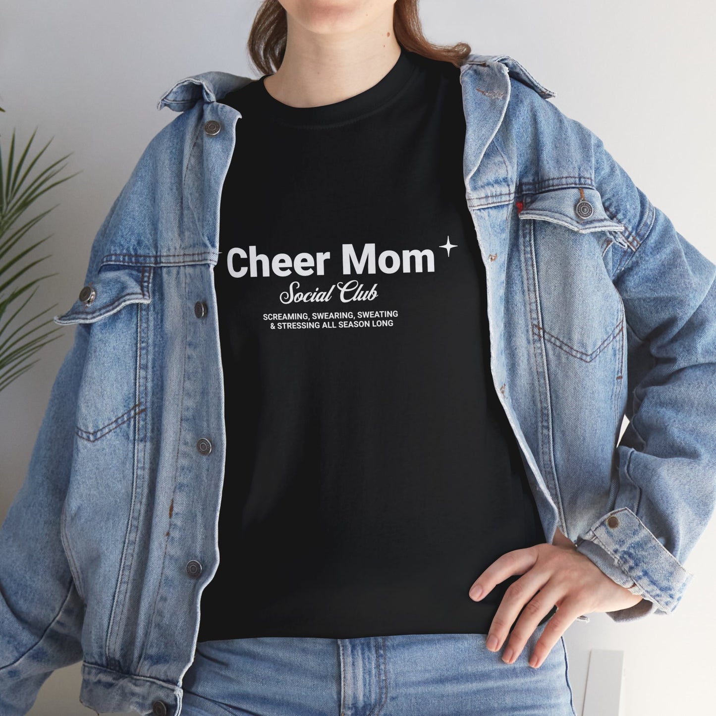 Cheer Mom Tee - Cheer Mom Social Club T-Shirt For Women