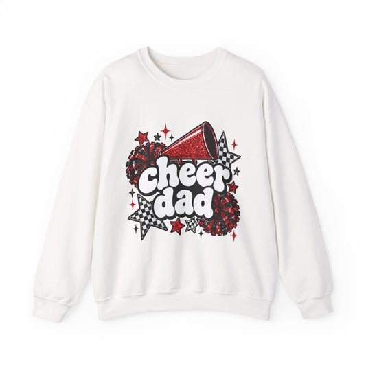 Cheer Dad Glitter Crewneck Sweatshirt