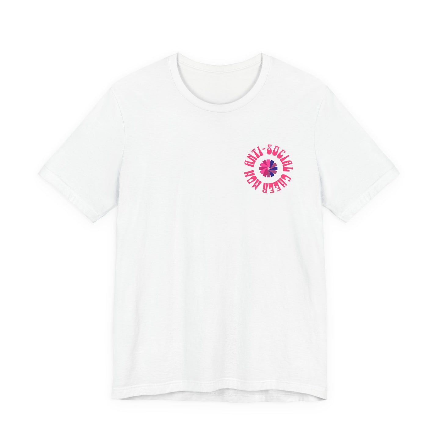 Anti-Social Cheer Mom Club T-Shirt | Funny Cheer Mom Gift | Cheerleading Mom Tee