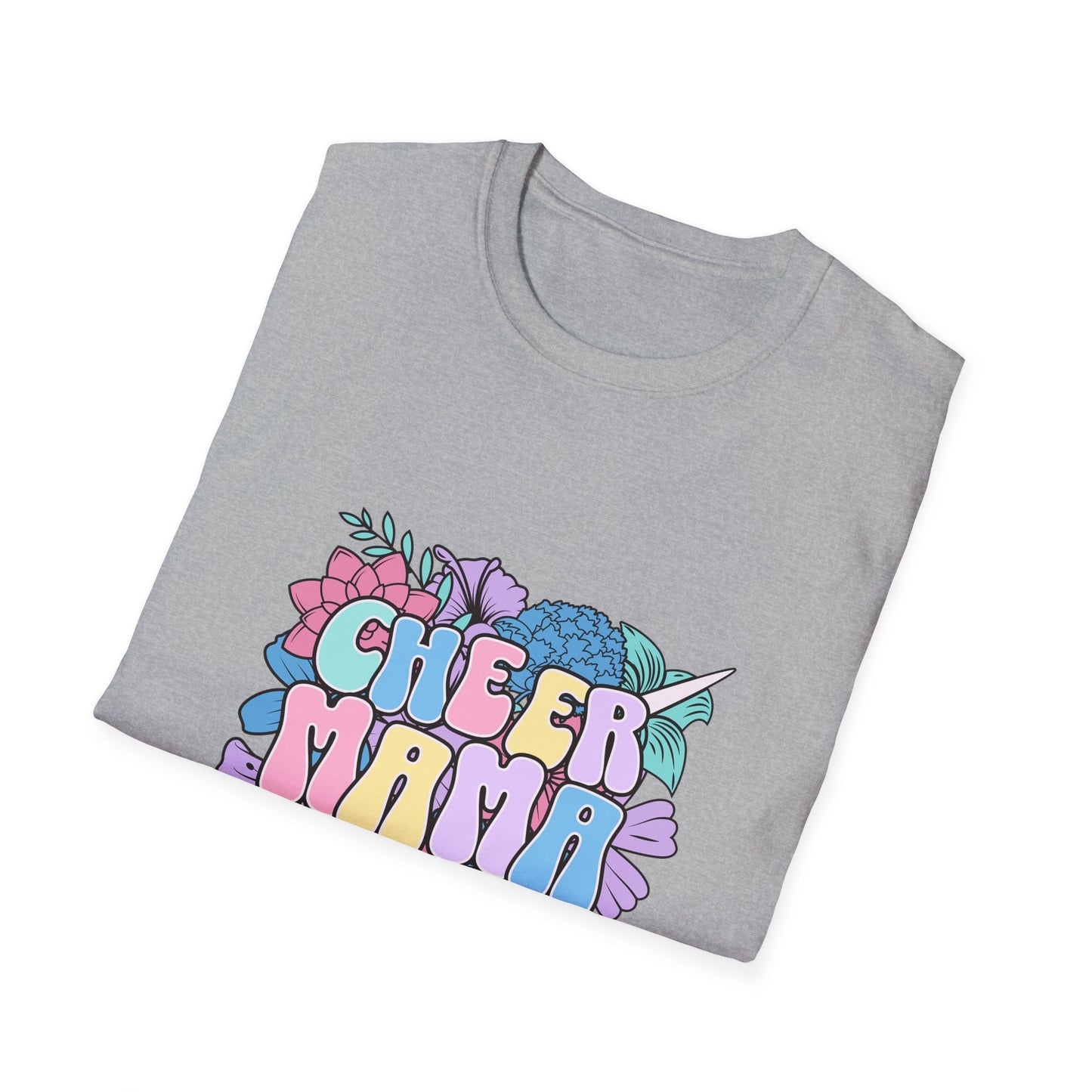 Groovy Floral Cheer Mom Tee