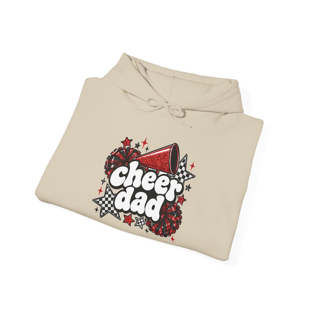 Cheer Dad Glitter Hoodie