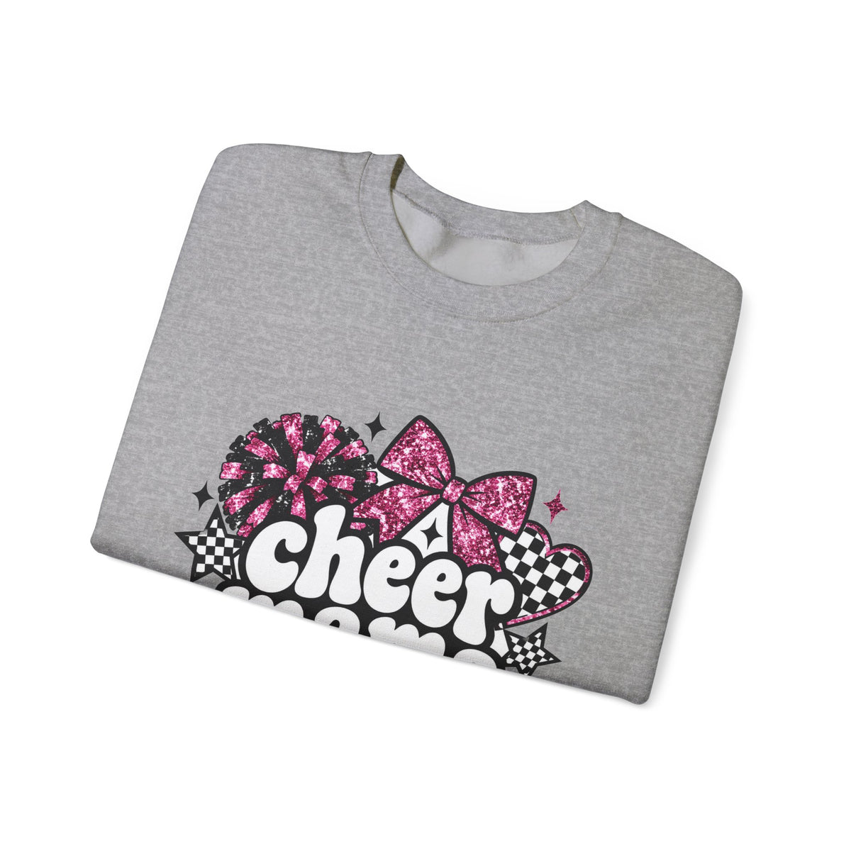 Cheer Mama Glitter Crewneck Sweatshirt