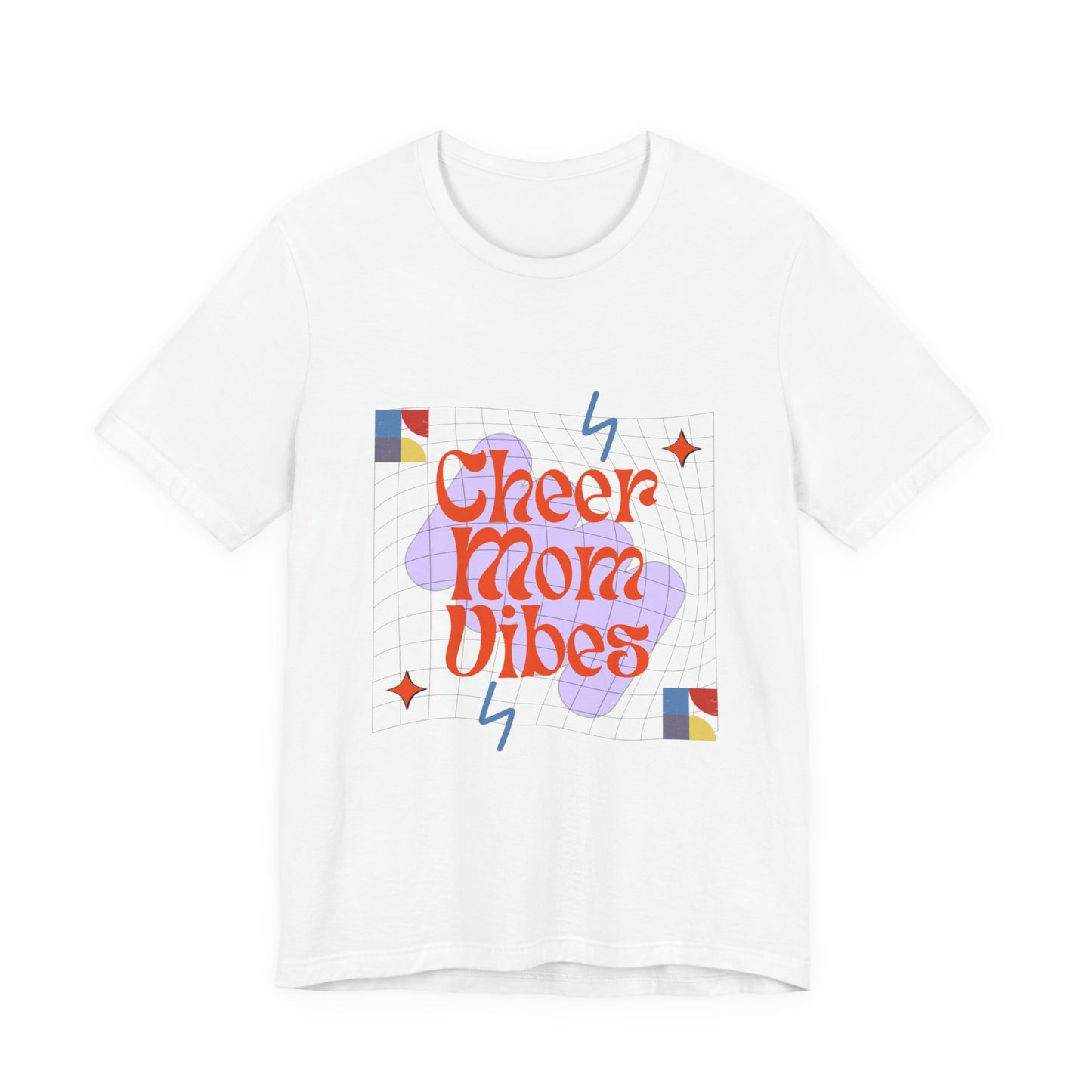 90's Vibes Cheer Mama T-Shirt | Retro Cheerleading Mom Gift | Vintage Cheer Mom Tee