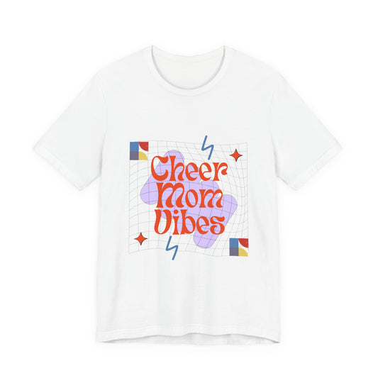 90's Vibes Cheer Mama T-Shirt | Retro Cheerleading Mom Gift | Vintage Cheer Mom Tee