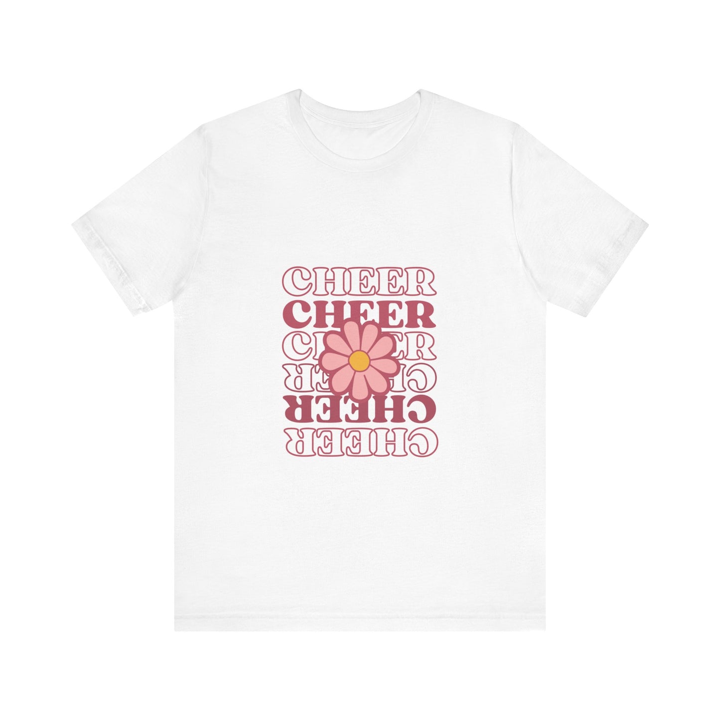 Cheer Tee - Flower Power Cheer T-Shirt For Women