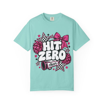 Hit Zero Glitter Cheer Tee | Comfort Colors