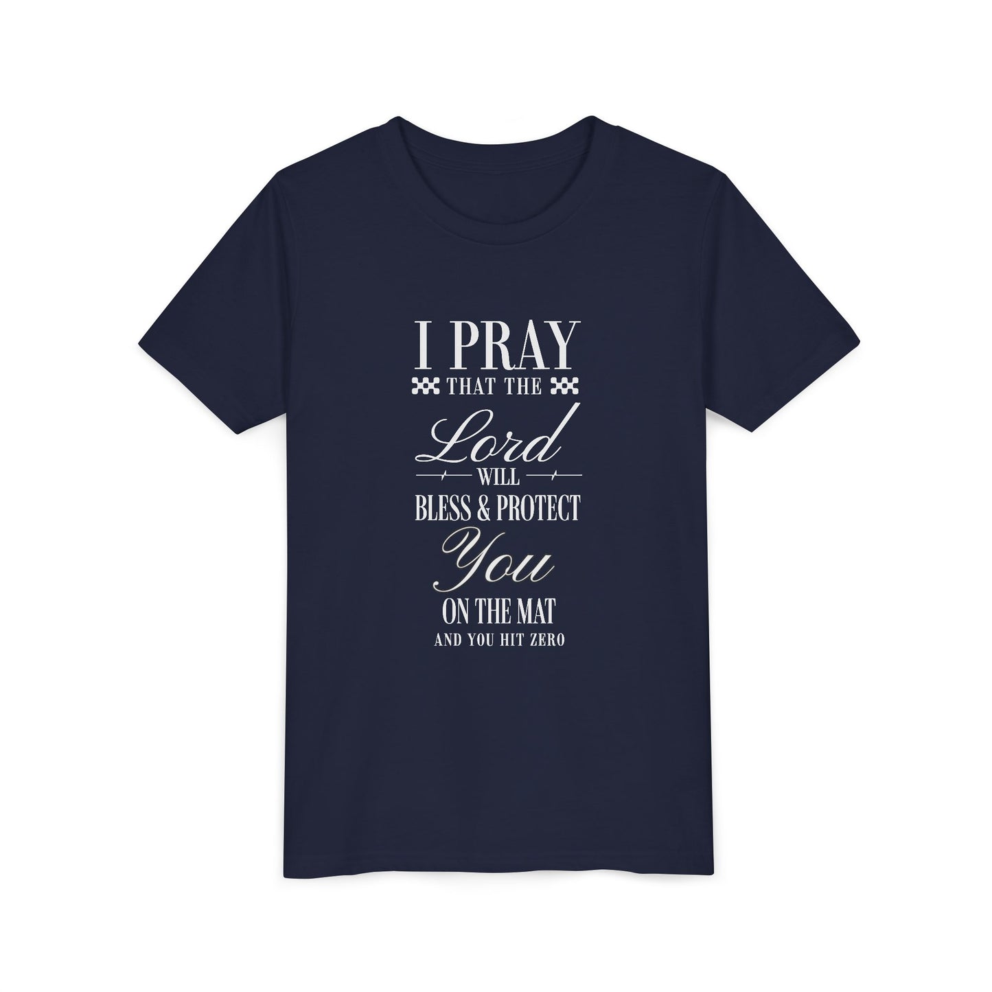 Cheerleading Prayer Youth T-Shirt | Kids Cheer Gift | Girls Cheerleading Tee