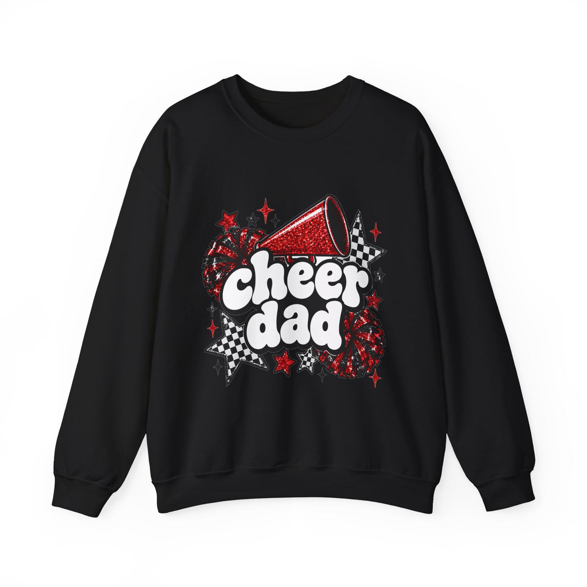 Cheer Dad Glitter Crewneck Sweatshirt