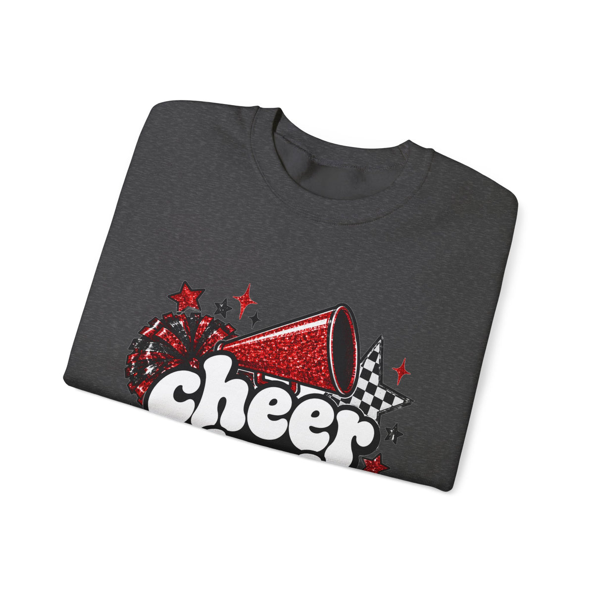 Cheer Dad Glitter Crewneck Sweatshirt