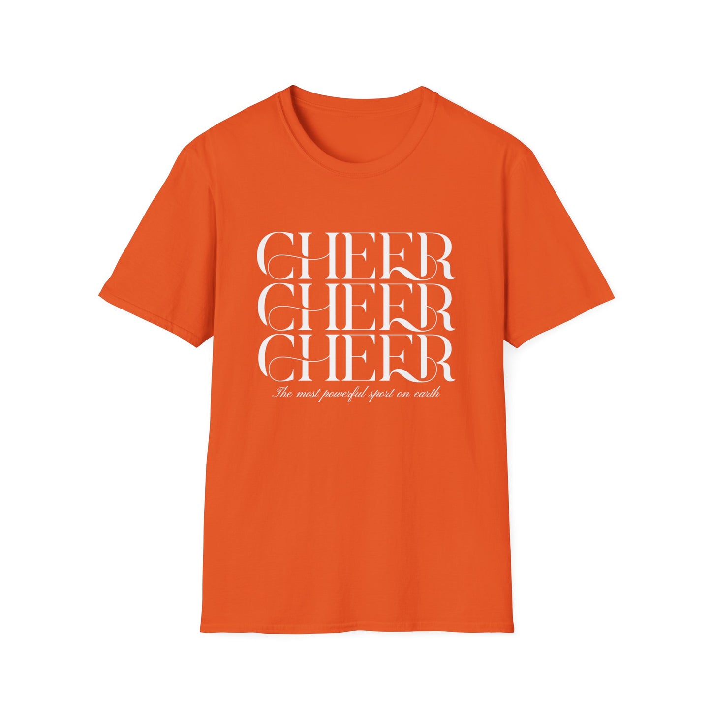 Cheer Tee - The Most Powerful Sport On Earth Cheerleading T-Shirt