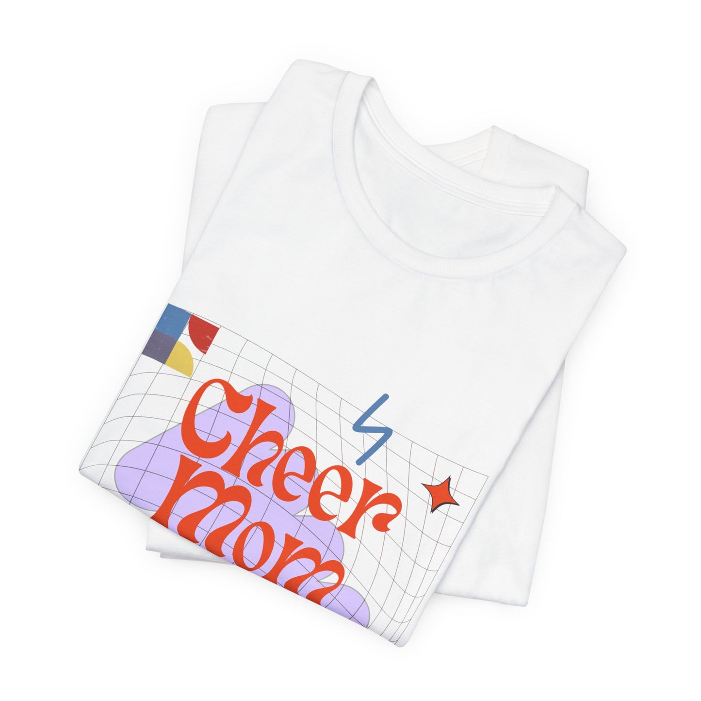 90's Vibes Cheer Mama T-Shirt | Retro Cheerleading Mom Gift | Vintage Cheer Mom Tee