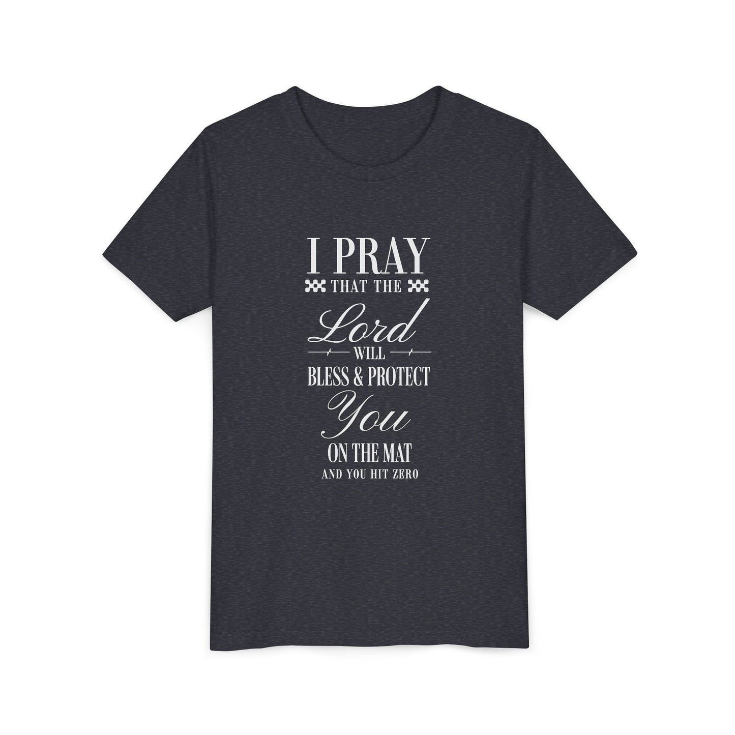 Cheerleading Prayer Youth T-Shirt | Kids Cheer Gift | Girls Cheerleading Tee