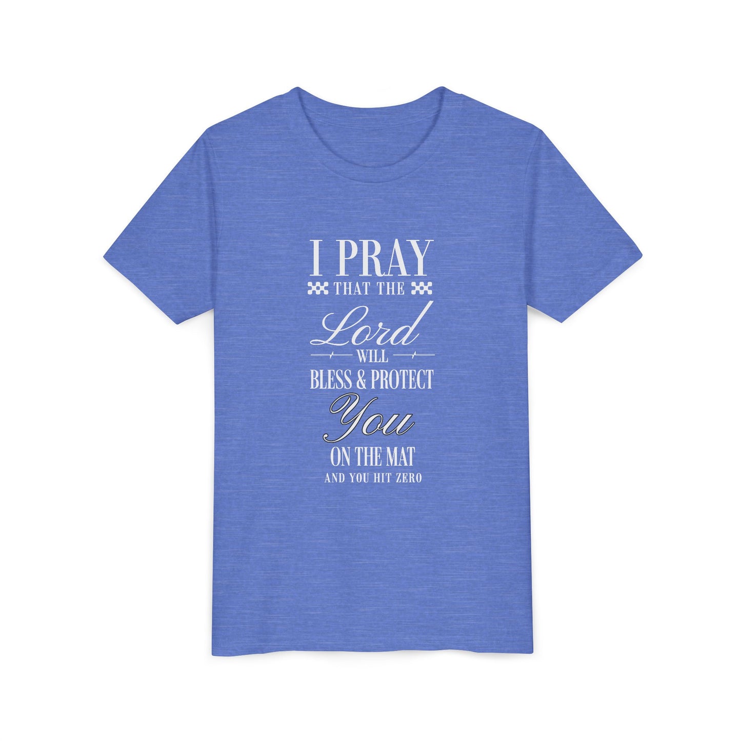 Cheerleading Prayer Youth T-Shirt | Kids Cheer Gift | Girls Cheerleading Tee