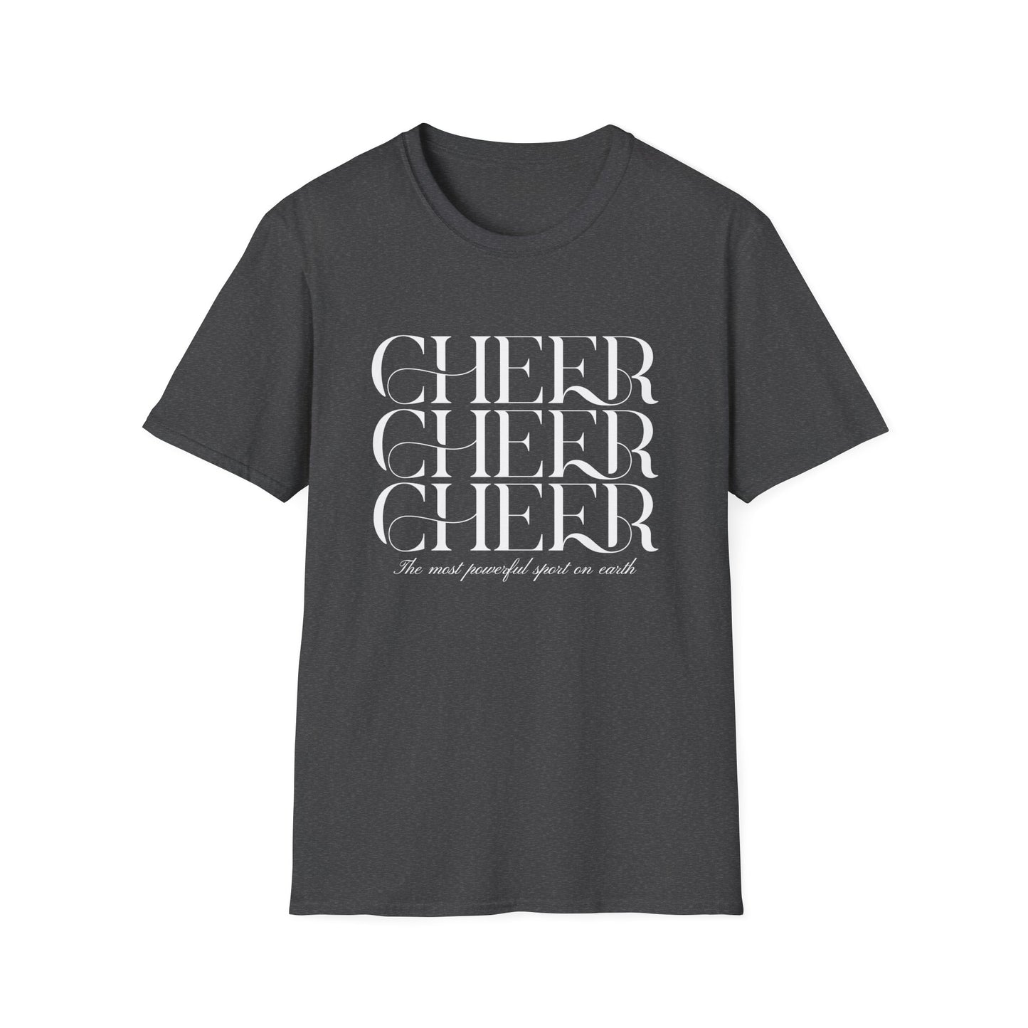 Cheer Tee - The Most Powerful Sport On Earth Cheerleading T-Shirt