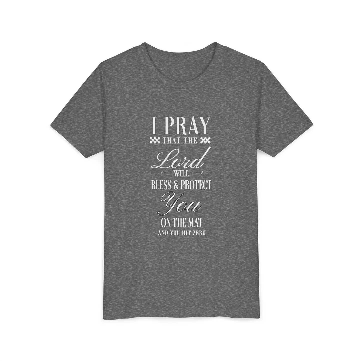 Cheerleading Prayer Youth T-Shirt | Kids Cheer Gift | Girls Cheerleading Tee