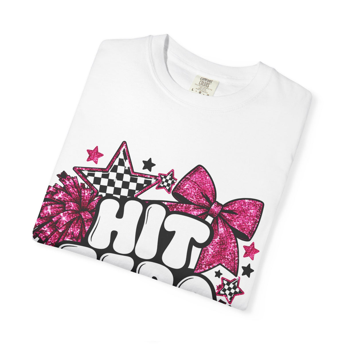 Hit Zero Glitter Cheer Tee | Comfort Colors
