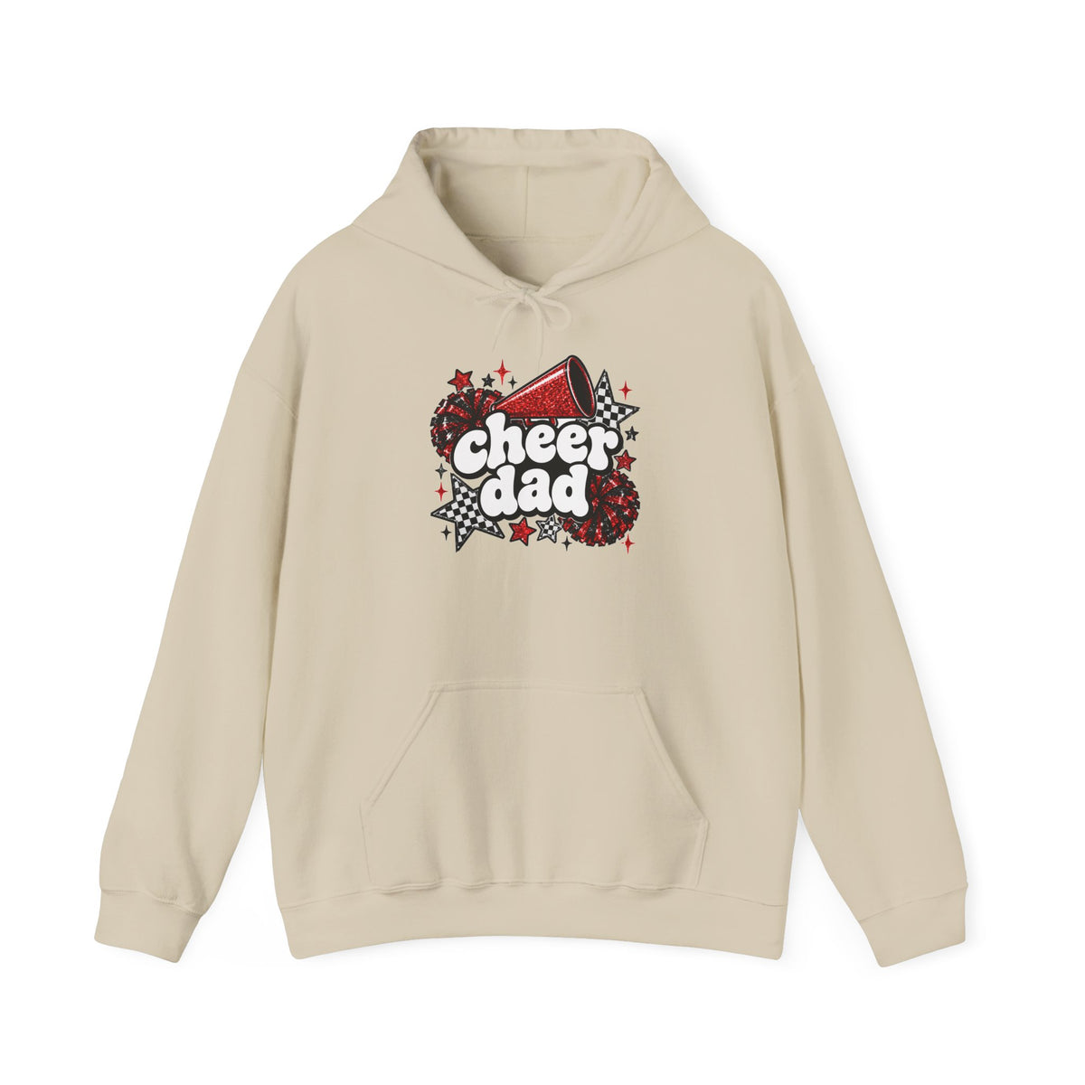 Cheer Dad Glitter Hoodie