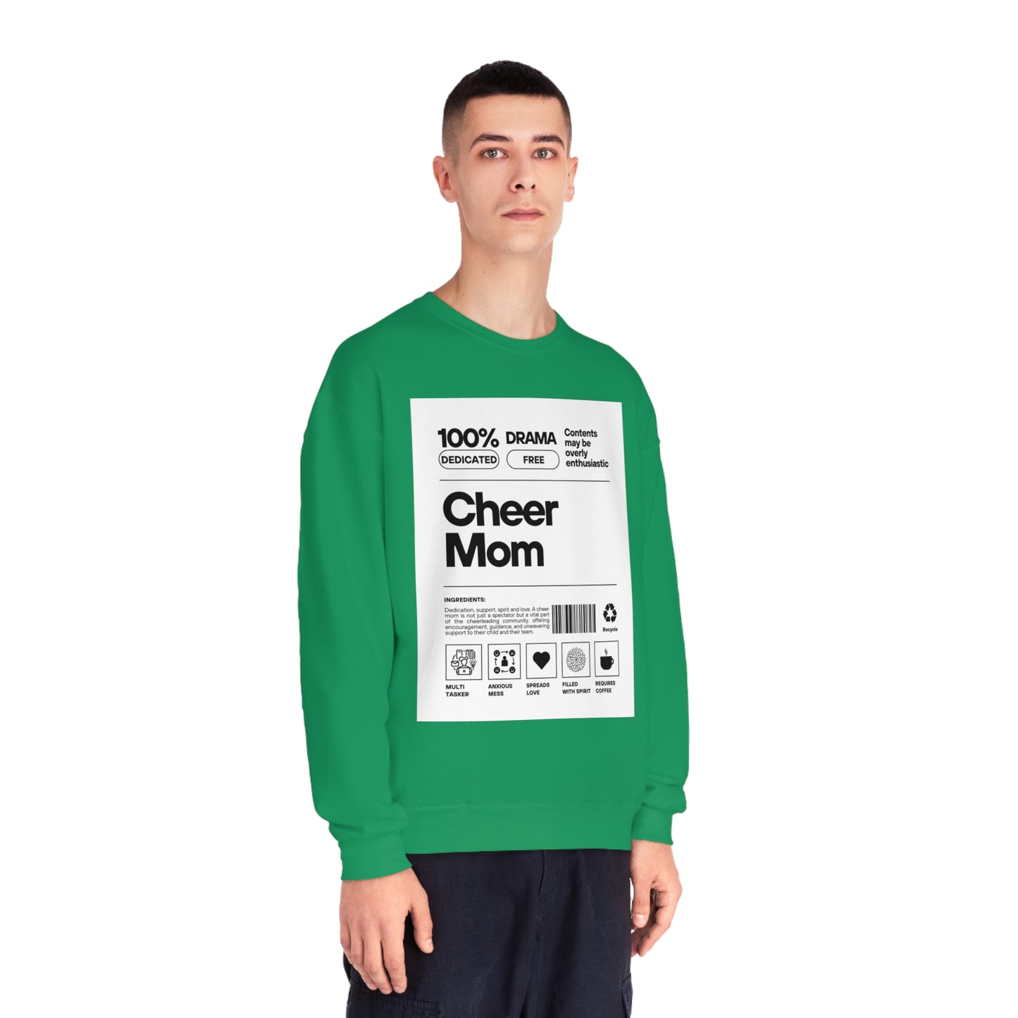 Cheer Mom Sweatshirt - Cheer Mom Label Women's Crewneck